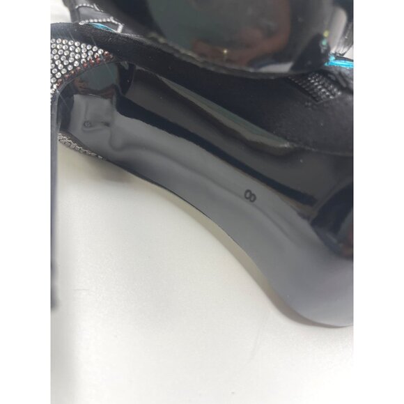 Azalea Wang Diamond Dream Lace Up Gem Black Mesh Jewel Booties Size 8 Ladies - Picture 13 of 16